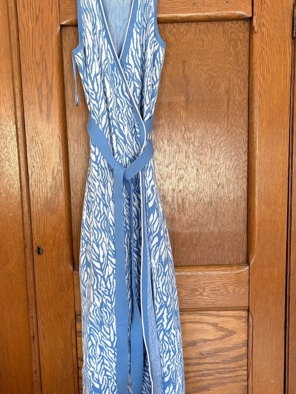 Diane Von Furstenberg Light Blue Knit Top - Picture 1 of 8